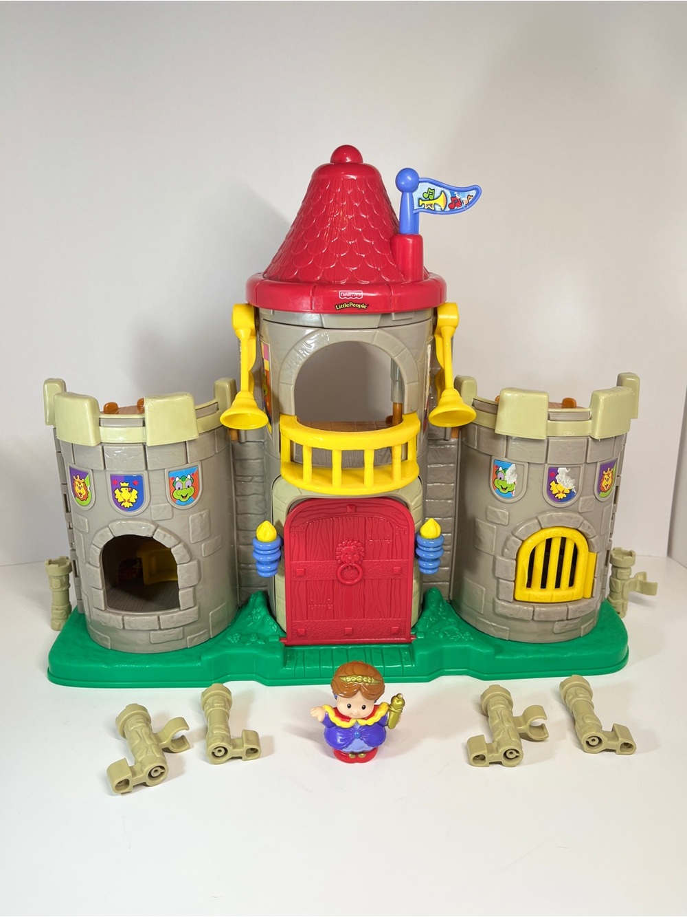 Vintage Little People Lil' Kingdom Castle Queen Figure 2003 Sounds Playset FP